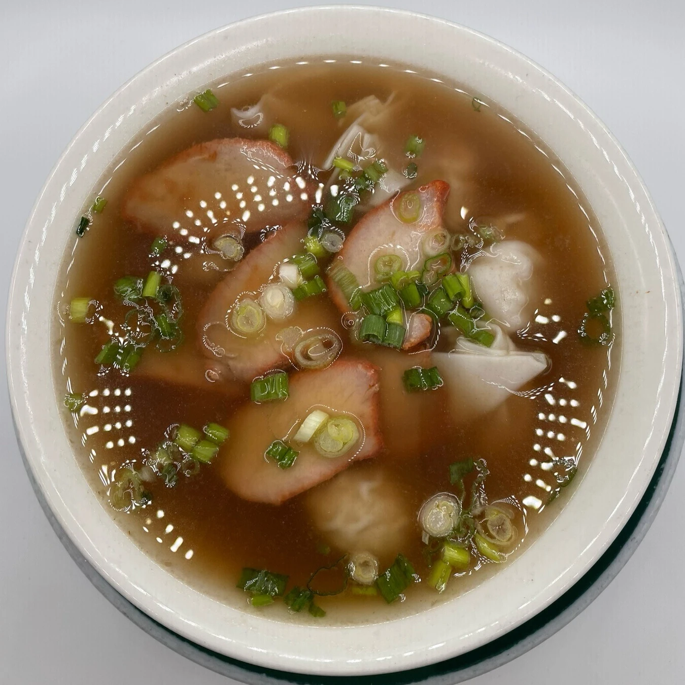 Wontons Soup with B.B.Q. Pork (Large)