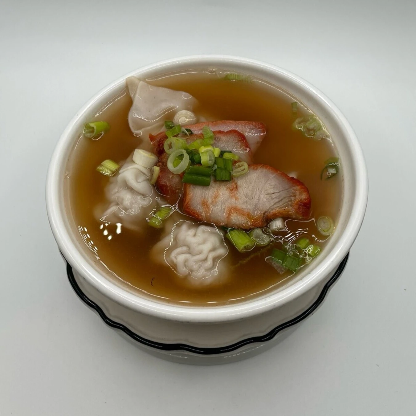 Wontons Soup with B.B.Q. Pork (Small)