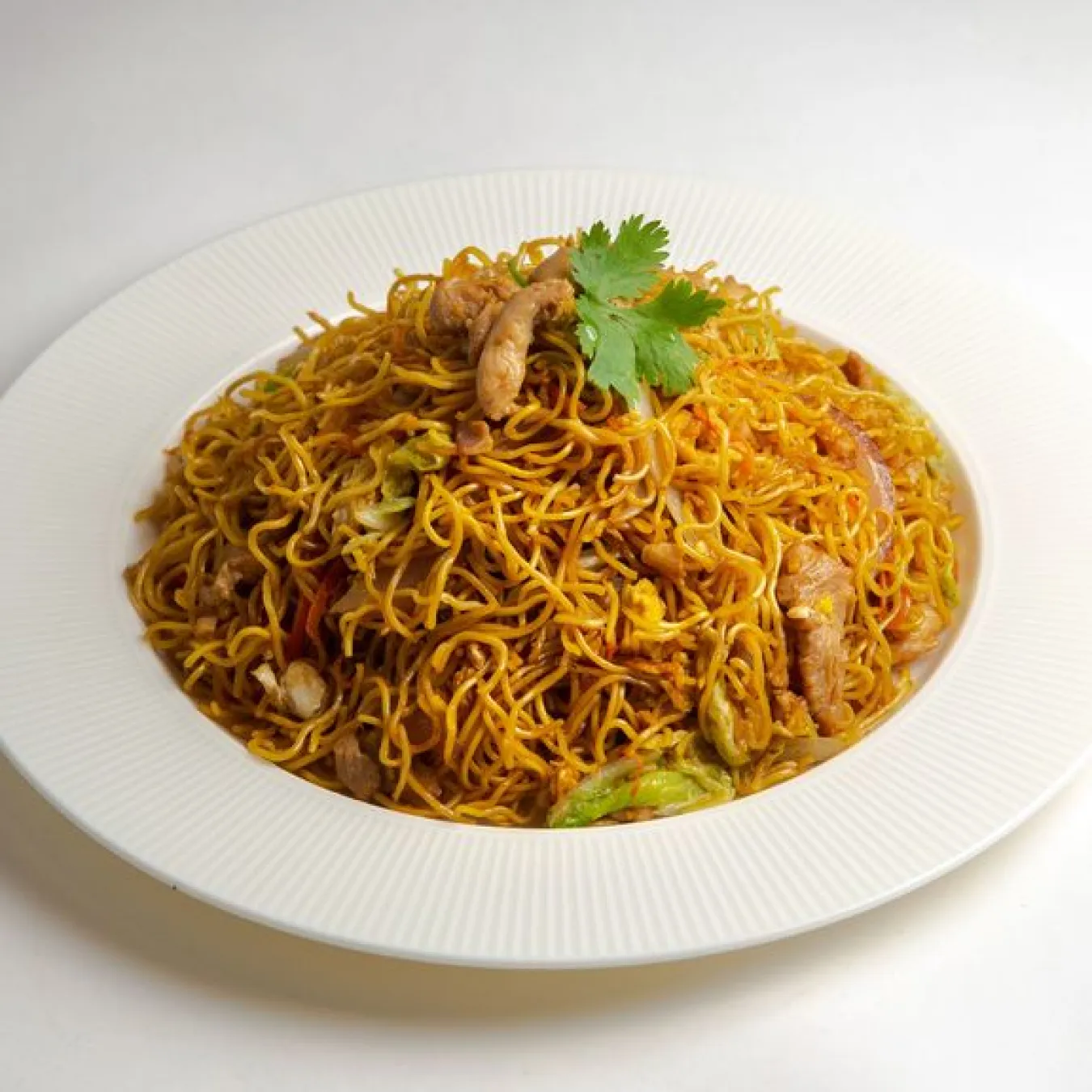 Chicken Fried With Chow Mein